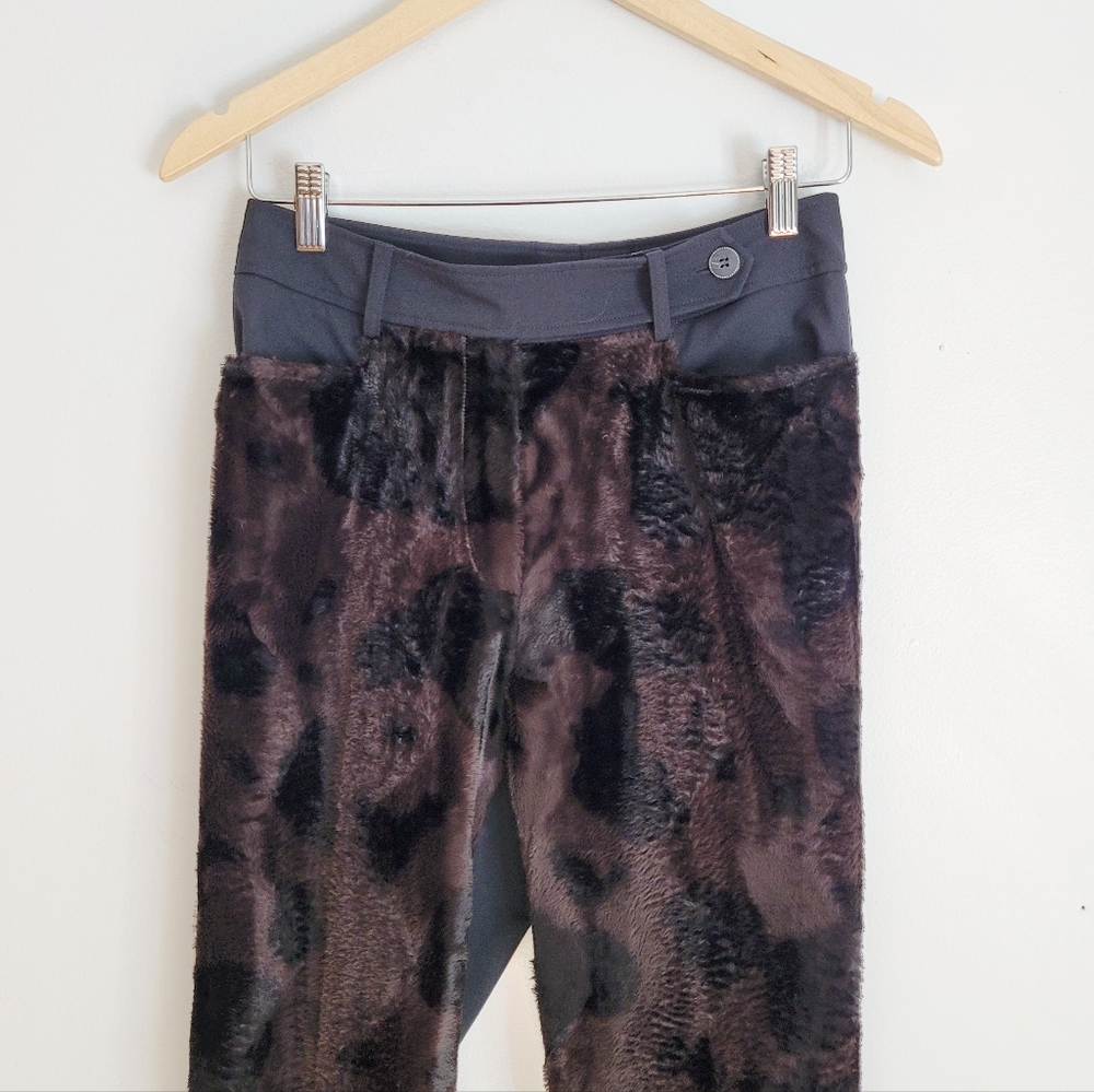 Vintage Faux Fur High Rise Trouser Pants - 28 (8)
